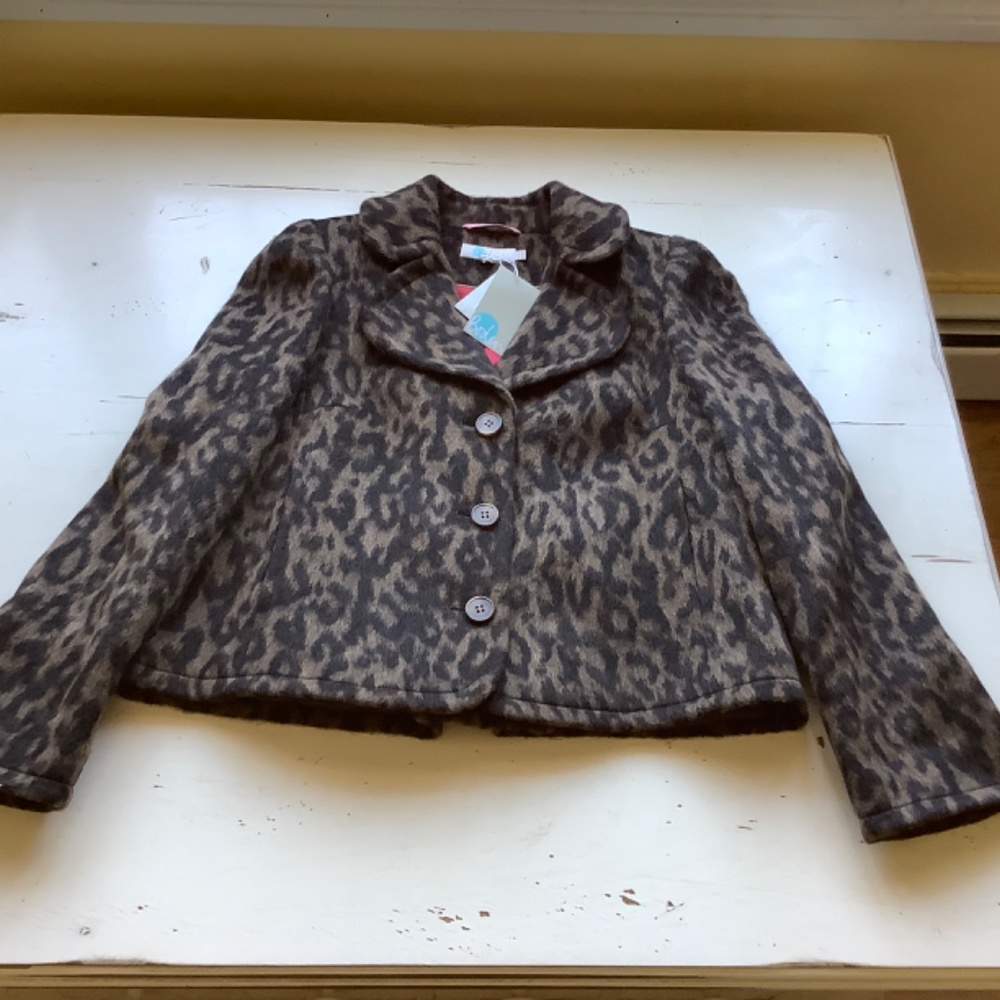 NWT Boden Leopard Print Pea Coat - Picture 5 of 11